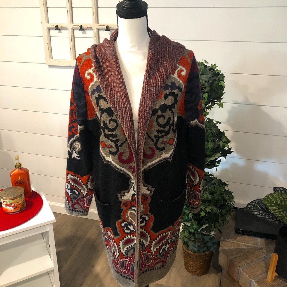 Colorful Max Sport Long-line Cardigan, size XL